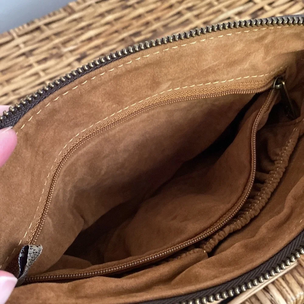 Patricia Nash leather large wristlet bag